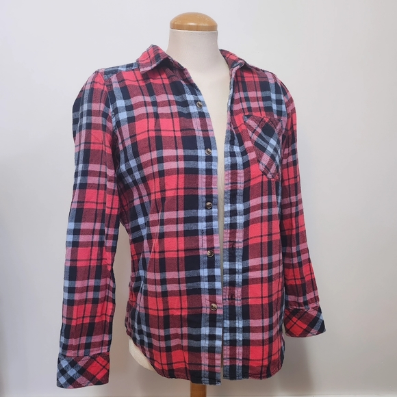 TNA ARITZIA | Plaid Button Down Shirt XXS - Picture 1 of 7